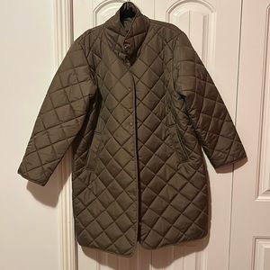 NWT Vero Moda quilted coat in milk chocolate color